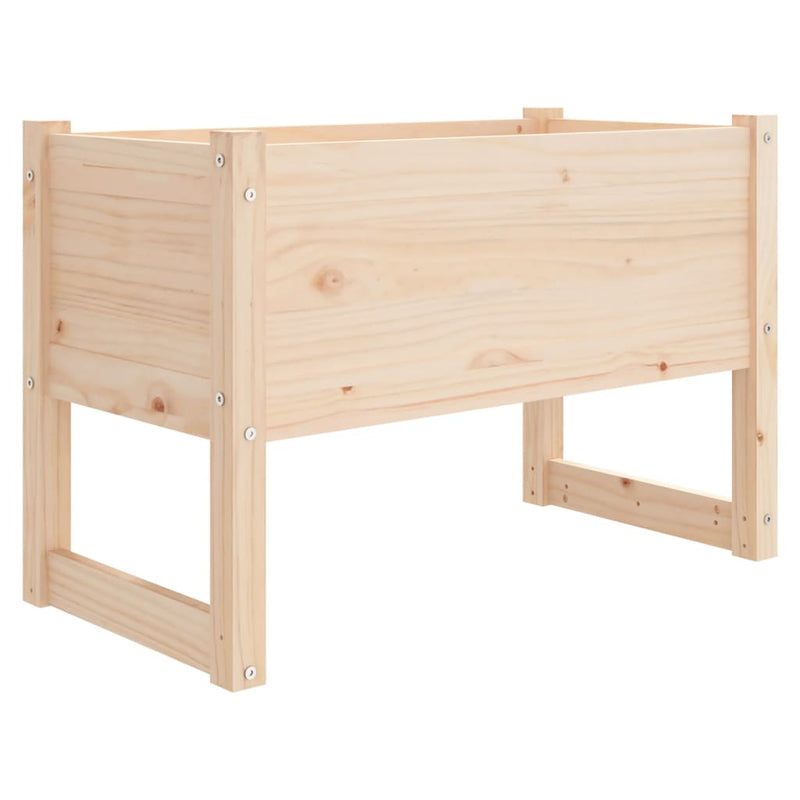 vidaXL Planter 40x40x81 cm Solid Wood Pine