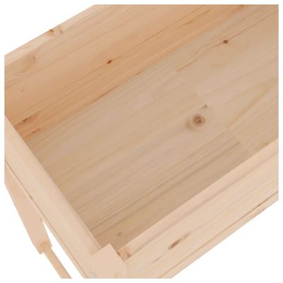 vidaXL Planter 40x40x81 cm Solid Wood Pine