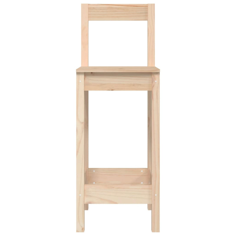 vidaXL Bar Chairs 2 pcs 40x41.5x112 cm Solid Wood Pine