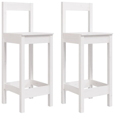 vidaXL Bar Chairs 2 pcs 40x41.5x112 cm Solid Wood Pine