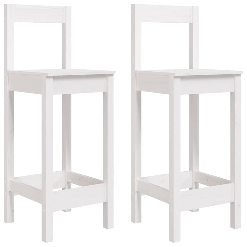 vidaXL Bar Chairs 2 pcs 40x41.5x112 cm Solid Wood Pine