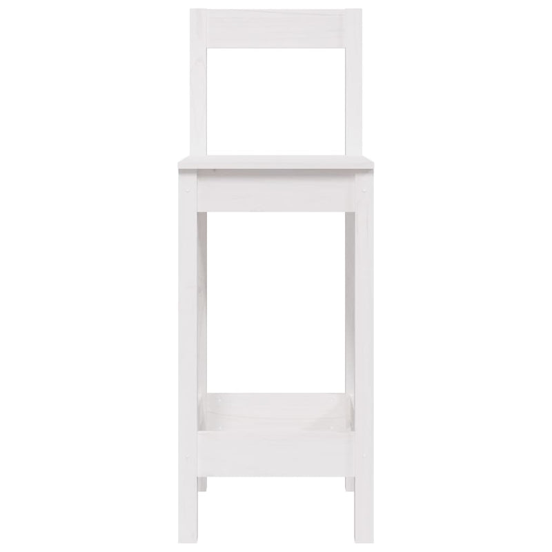 vidaXL Bar Chairs 2 pcs 40x41.5x112 cm Solid Wood Pine