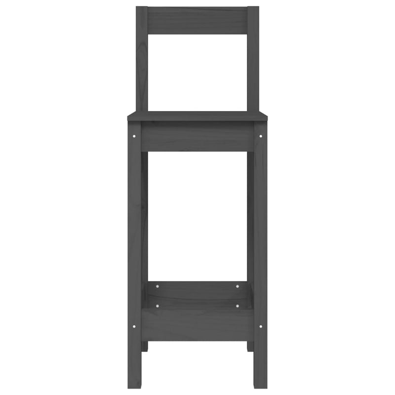 vidaXL Bar Chairs 2 pcs 40x41.5x112 cm Solid Wood Pine