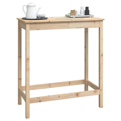vidaXL Bar Table 140x80x110 cm Solid Wood Pine
