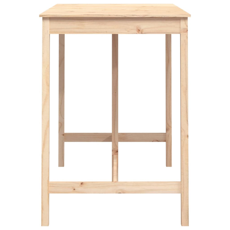 vidaXL Bar Table 140x80x110 cm Solid Wood Pine
