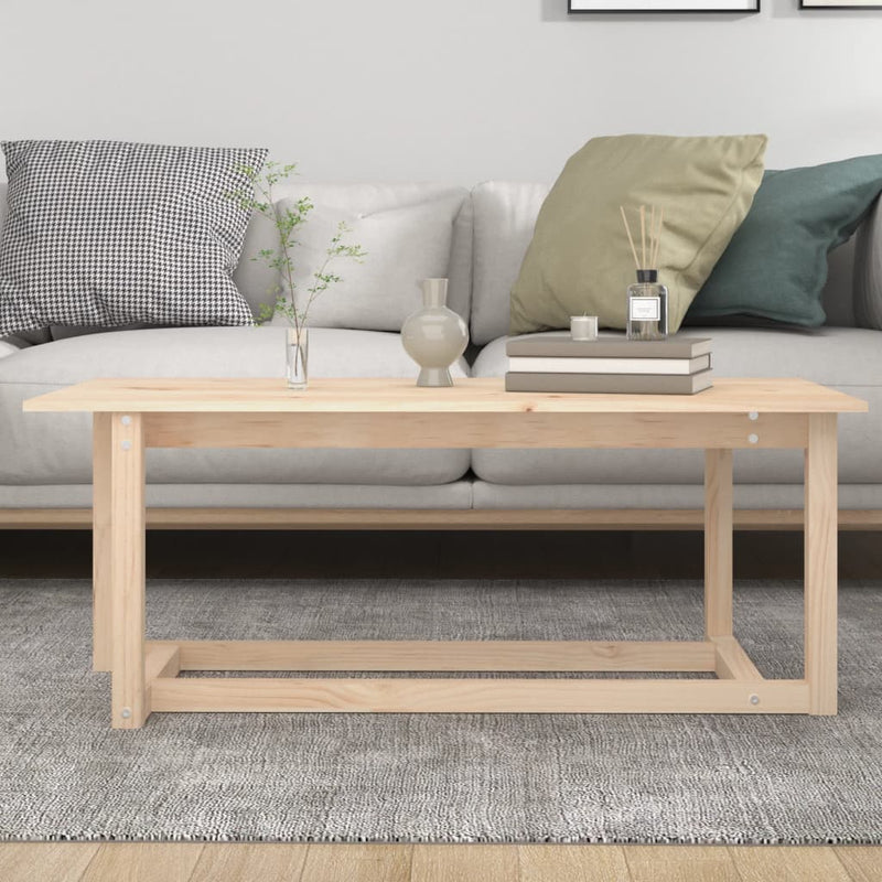vidaXL Coffee Table 110x55x45 cm Solid Wood Pine