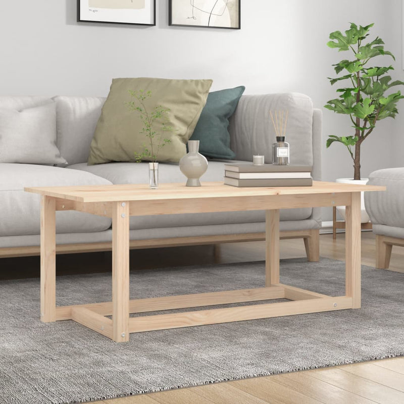 vidaXL Coffee Table 110x55x45 cm Solid Wood Pine
