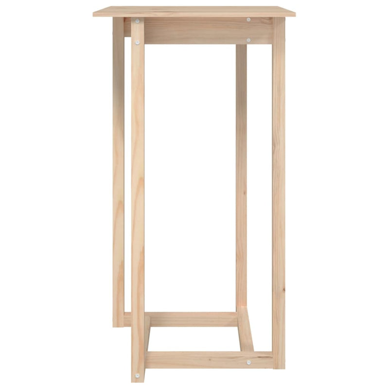 vidaXL Bar Table 80x80x110 cm Solid Wood Pine