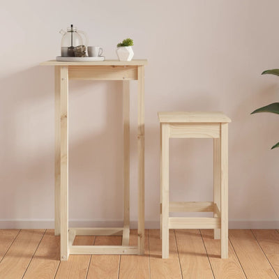 vidaXL Bar Table 80x80x110 cm Solid Wood Pine