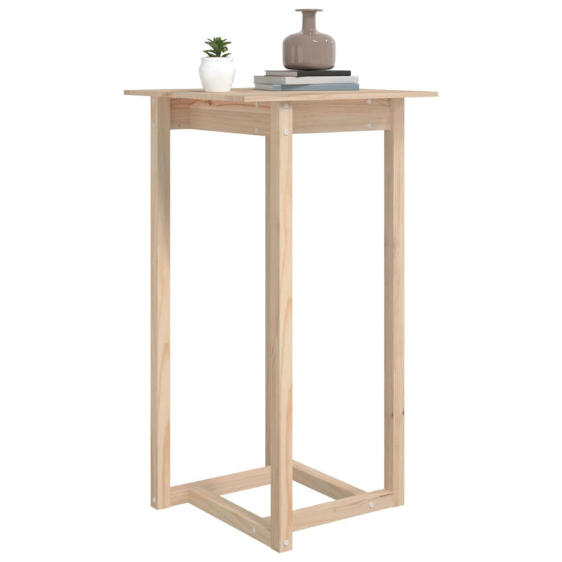 vidaXL Bar Table 80x80x110 cm Solid Wood Pine