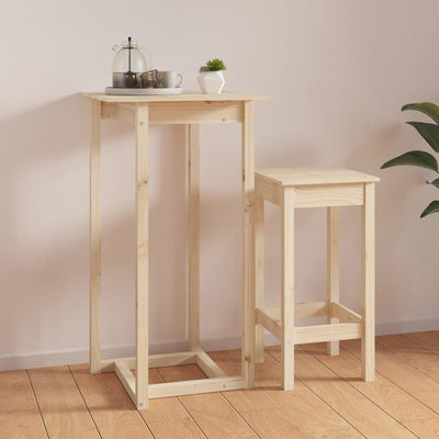 vidaXL Bar Table 80x80x110 cm Solid Wood Pine