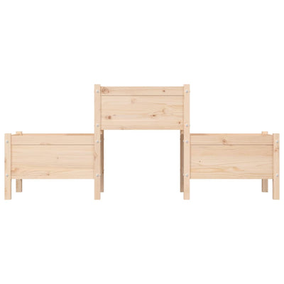 vidaXL Planter 178.5x44x75 cm Solid Wood Pine