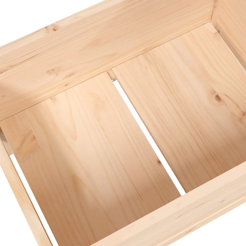 vidaXL Planter 178.5x44x75 cm Solid Wood Pine