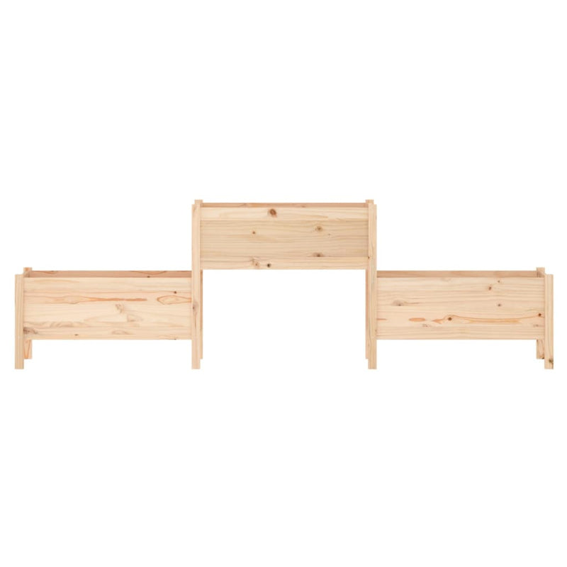 vidaXL Planter 178.5x44x75 cm Solid Wood Pine