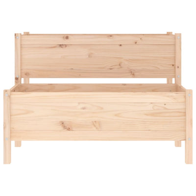 vidaXL Planter 84.5x84x75 cm Solid Wood Pine