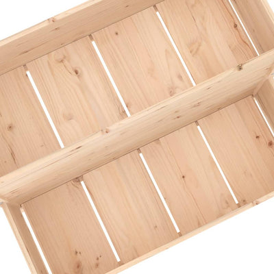 vidaXL Planter 84.5x84x75 cm Solid Wood Pine