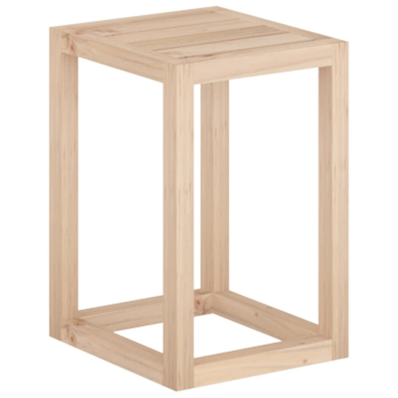 vidaXL 3 Piece Plant Stand Set Solid Wood Pine