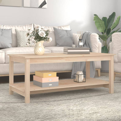 vidaXL Coffee Table 50x50x45 cm Solid Wood Pine