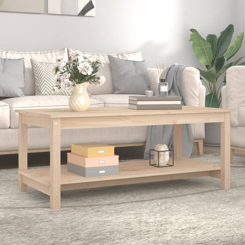 vidaXL Coffee Table 50x50x45 cm Solid Wood Pine