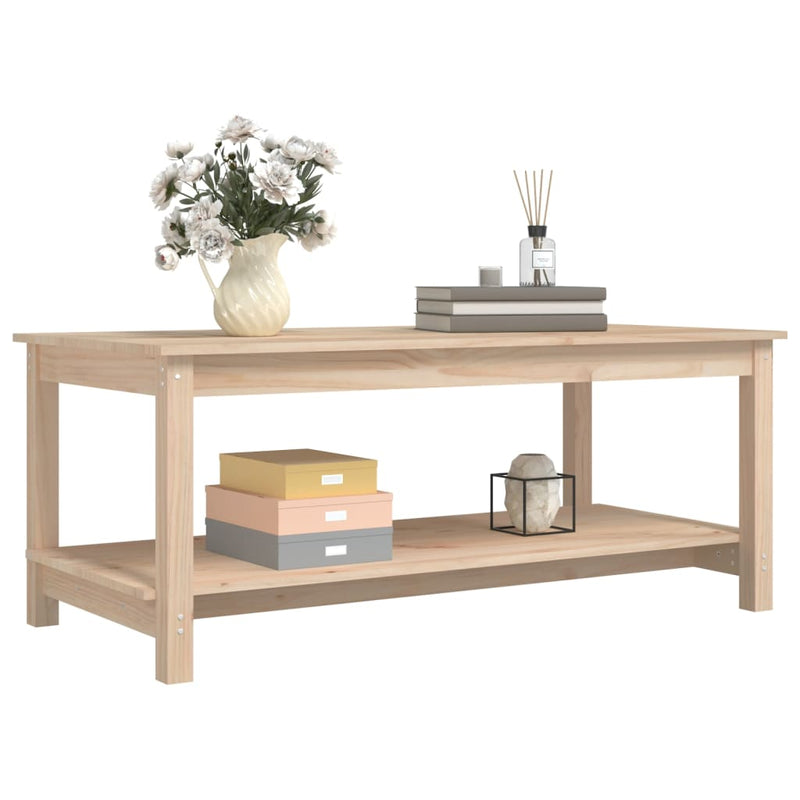 vidaXL Coffee Table 50x50x45 cm Solid Wood Pine