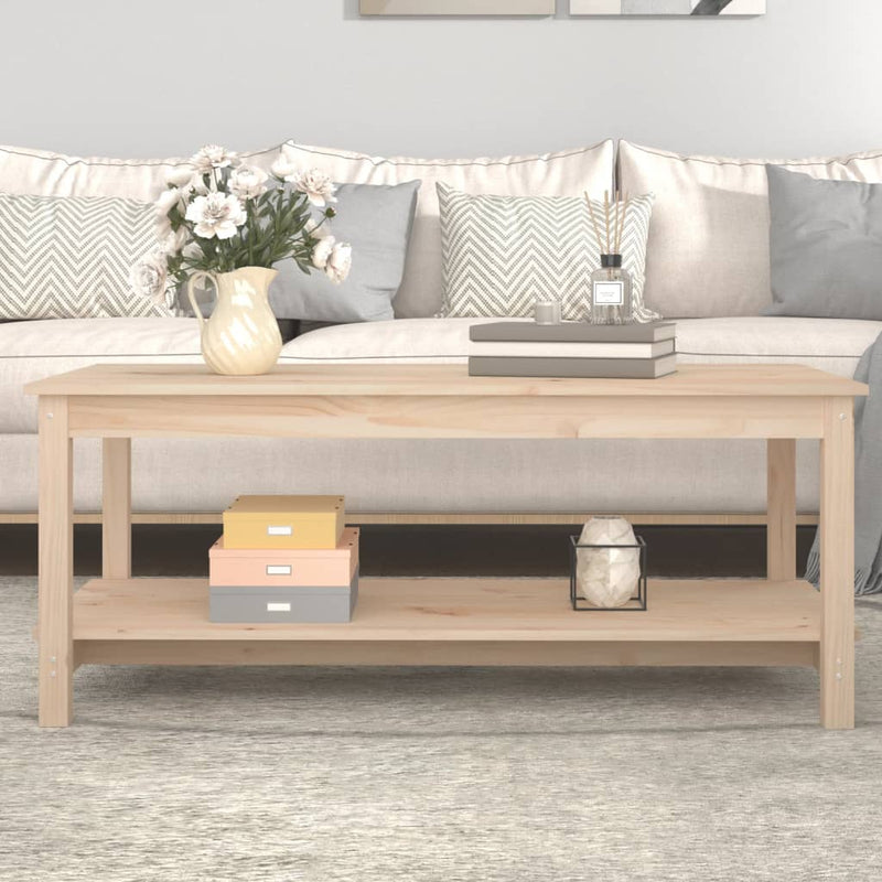 vidaXL Coffee Table 50x50x45 cm Solid Wood Pine