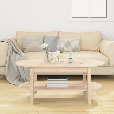 vidaXL Coffee Table 110x55x45 cm Solid Wood Pine