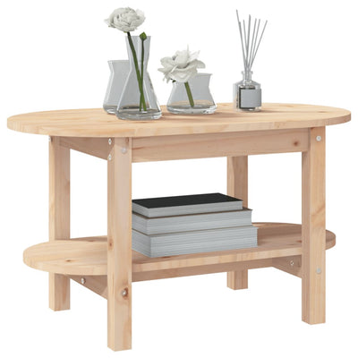 vidaXL Coffee Table 110x55x45 cm Solid Wood Pine