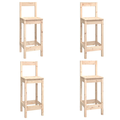 vidaXL 3 Piece Bar Set Solid Wood Pine