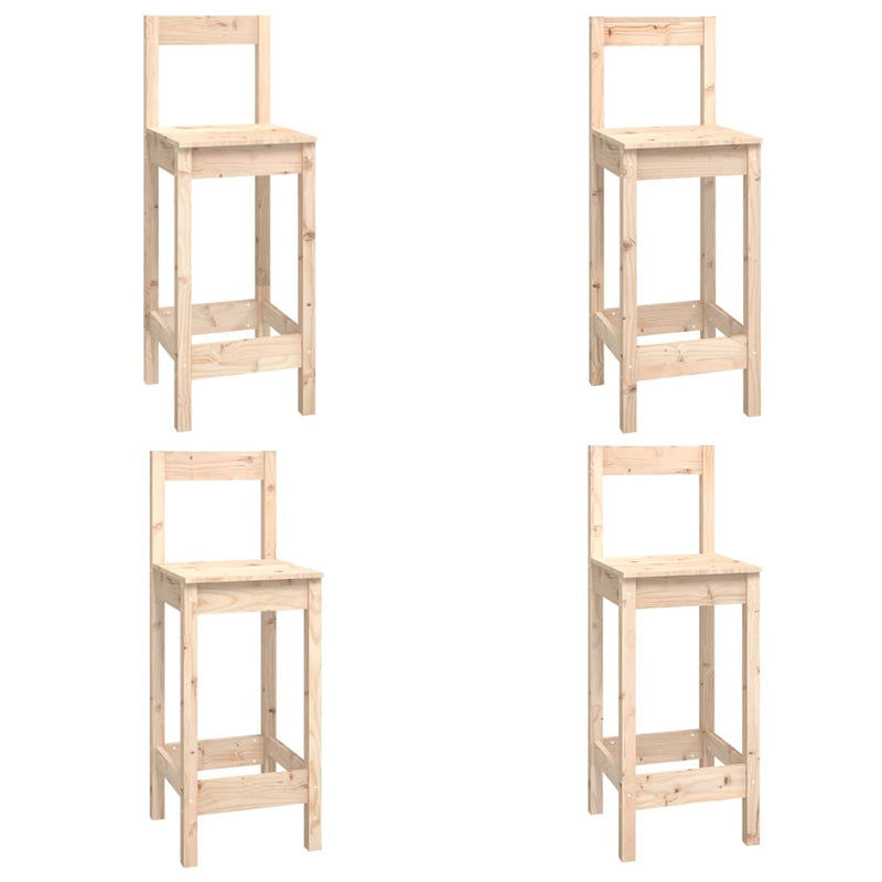 vidaXL 3 Piece Bar Set Solid Wood Pine