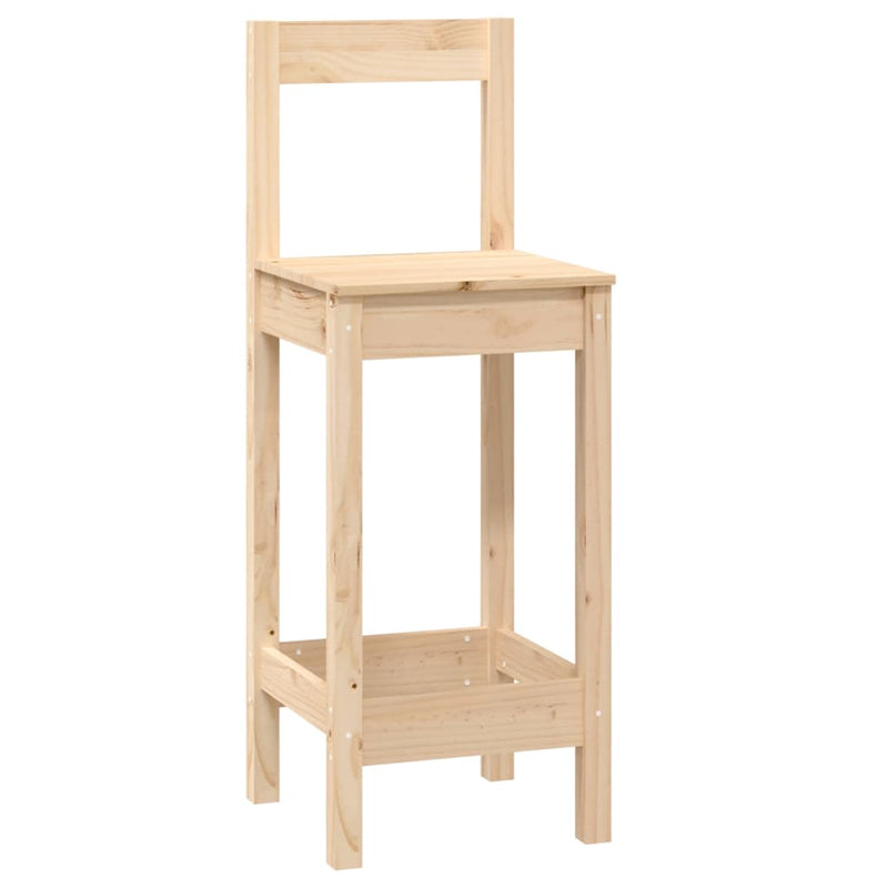 vidaXL 3 Piece Bar Set Solid Wood Pine