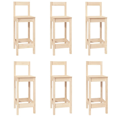 vidaXL 3 Piece Bar Set Solid Wood Pine