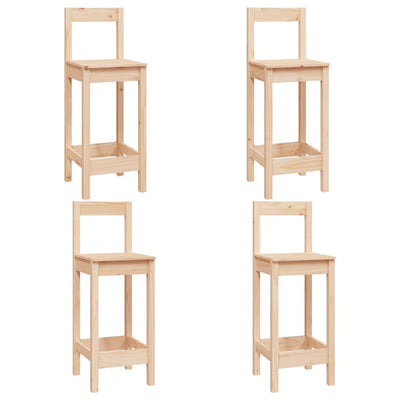 vidaXL 3 Piece Bar Set Solid Wood Pine