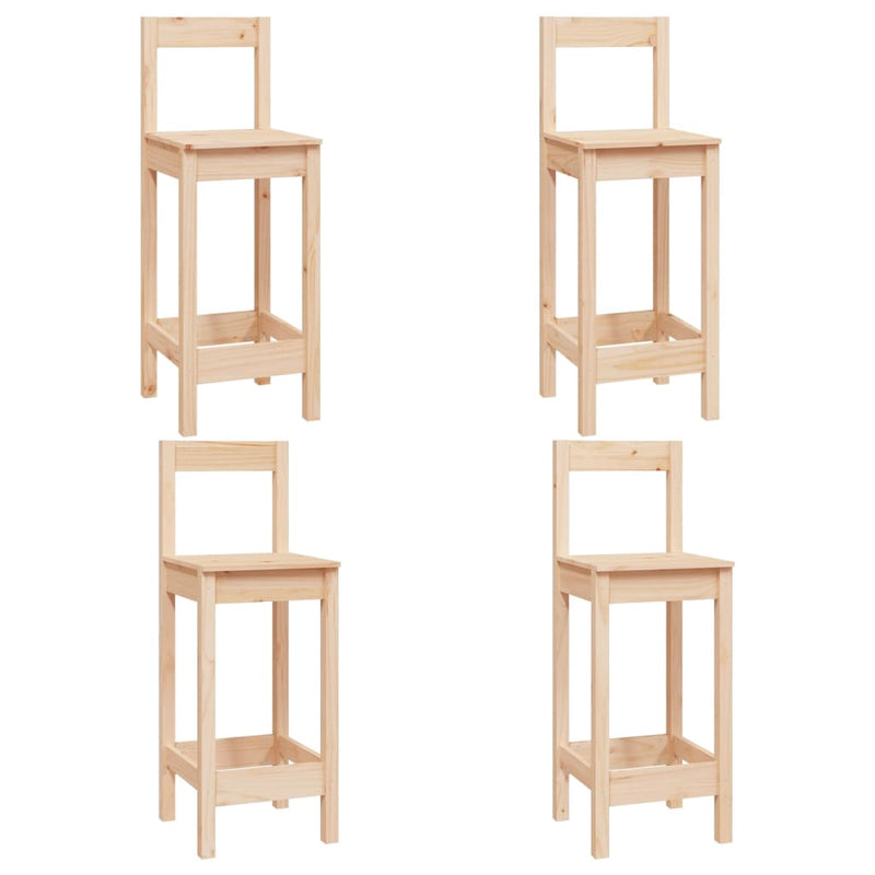 vidaXL 3 Piece Bar Set Solid Wood Pine