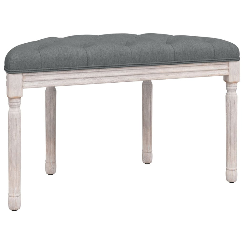 vidaXL Bench Dark Grey 81.5x41x49 cm Fabric