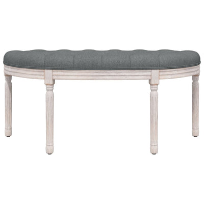 vidaXL Bench Dark Grey 81.5x41x49 cm Fabric