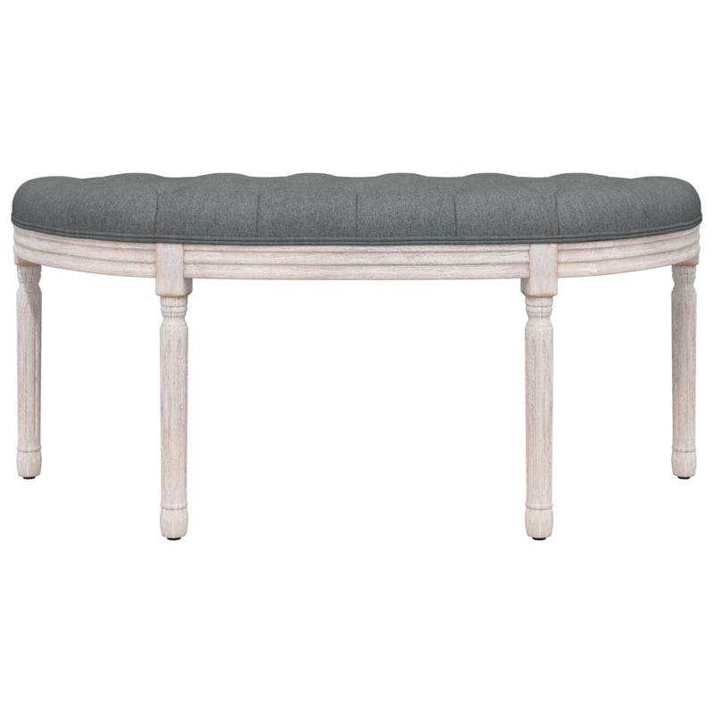 vidaXL Bench Dark Grey 81.5x41x49 cm Fabric