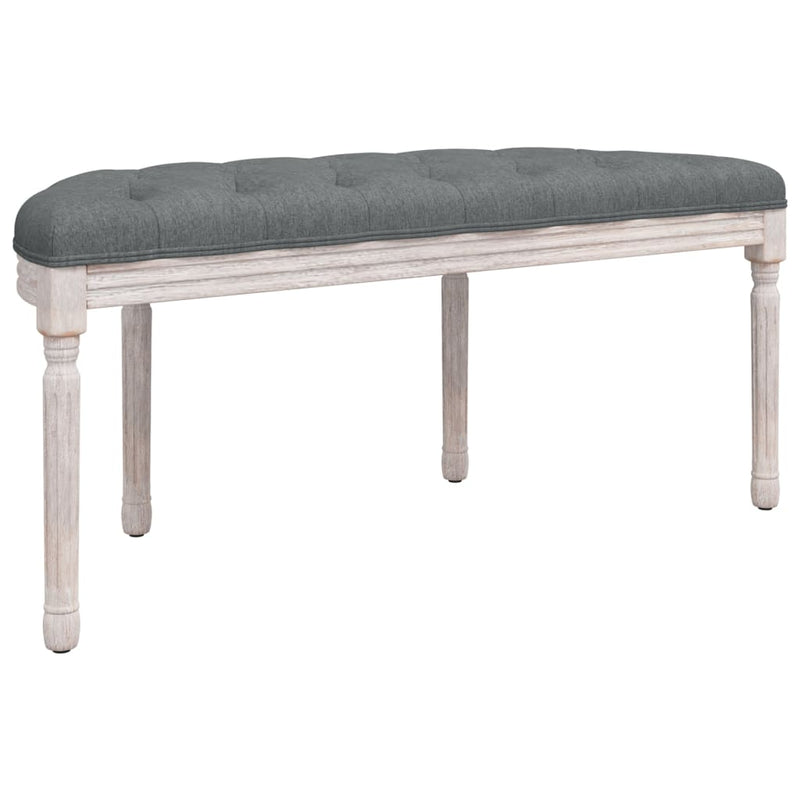 vidaXL Bench Dark Grey 81.5x41x49 cm Fabric