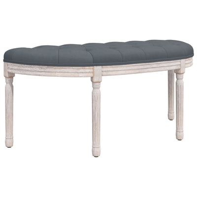 vidaXL Bench Dark Grey 110.5x45x49 cm Velvet