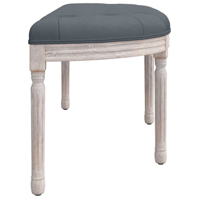 vidaXL Bench Dark Grey 110.5x45x49 cm Velvet
