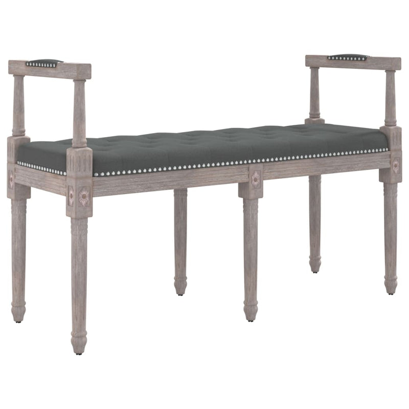 vidaXL Bench Dark Grey 110x40x70 cm Fabric