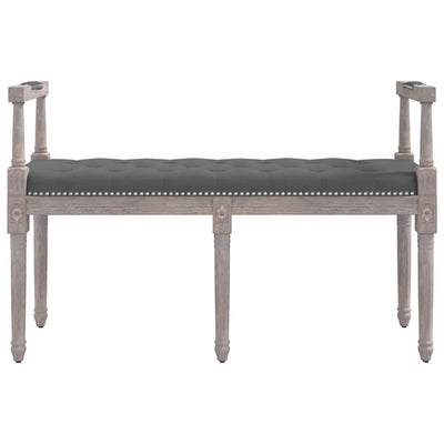 vidaXL Bench Dark Grey 110x40x70 cm Fabric