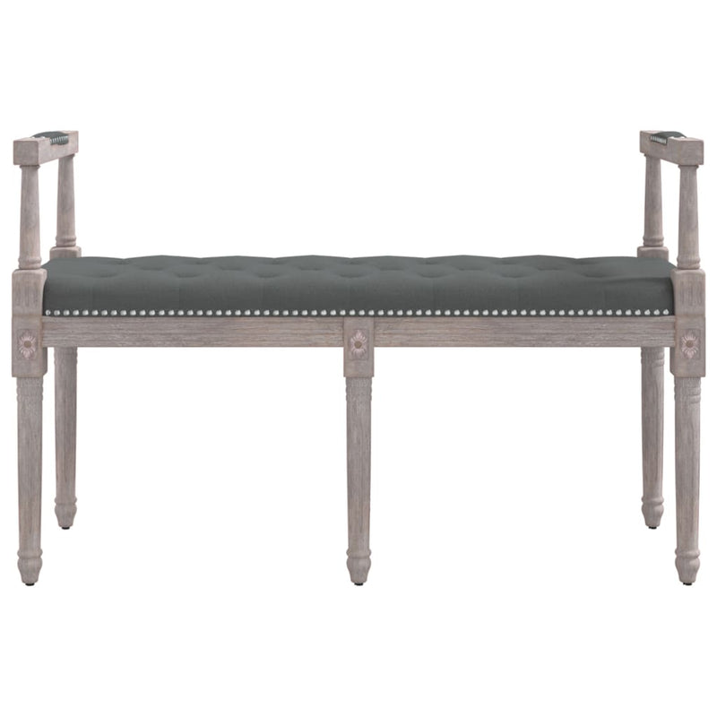 vidaXL Bench Dark Grey 110x40x70 cm Fabric