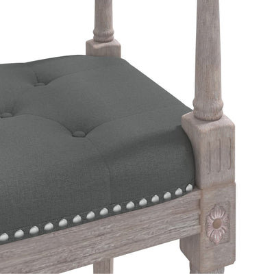 vidaXL Bench Dark Grey 110x40x70 cm Fabric