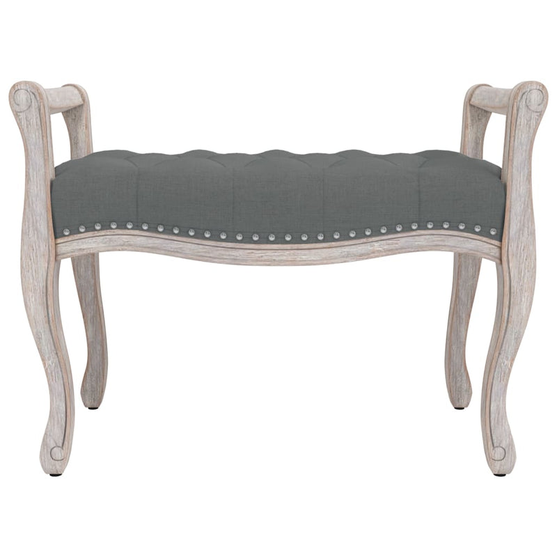 vidaXL Bench Dark Grey 110x40x70 cm Fabric