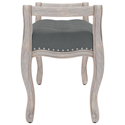 vidaXL Bench Dark Grey 110x40x70 cm Fabric
