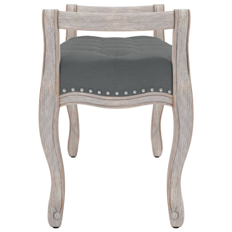 vidaXL Bench Dark Grey 110x40x70 cm Fabric