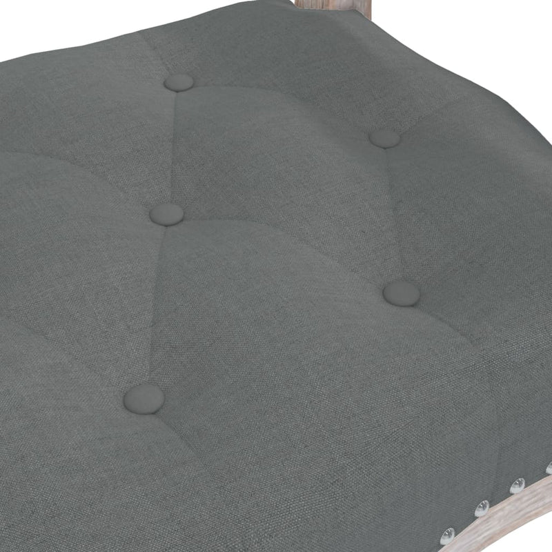 vidaXL Bench Dark Grey 110x40x70 cm Fabric