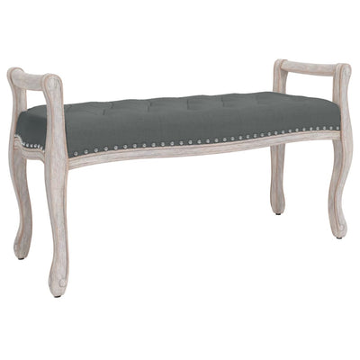 vidaXL Bench Dark Grey 110x40x70 cm Fabric