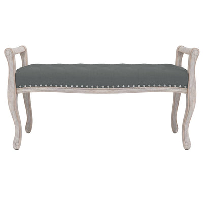 vidaXL Bench Dark Grey 110x40x70 cm Fabric