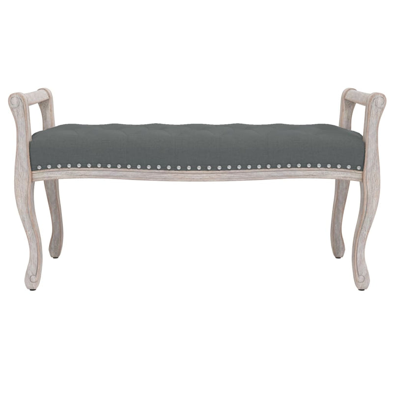 vidaXL Bench Dark Grey 110x40x70 cm Fabric